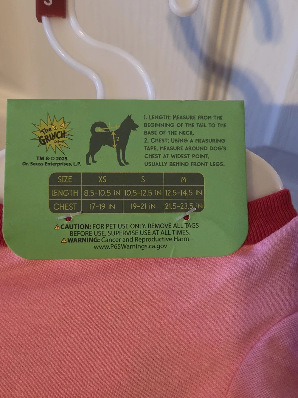 Grinch XS Pink 